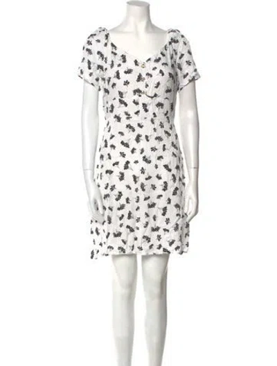 Pre-owned Maje Printed Mini Dress In Multi