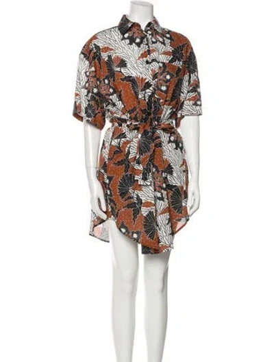 Pre-owned Maje Printed Mini Dress In Multi