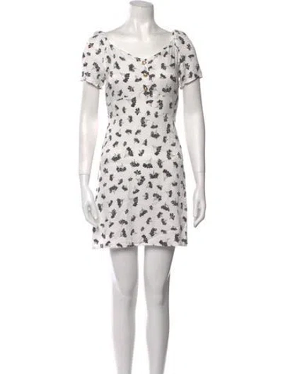 Pre-owned Maje Printed Mini Dress In Multi