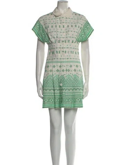 Pre-owned Maje Printed Mini Dress In Multi