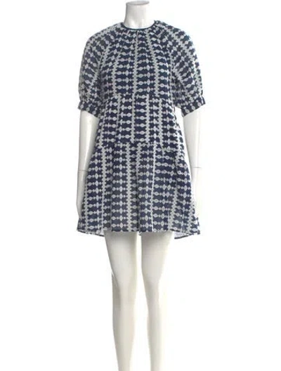 Pre-owned Maje Printed Mini Dress In Multi