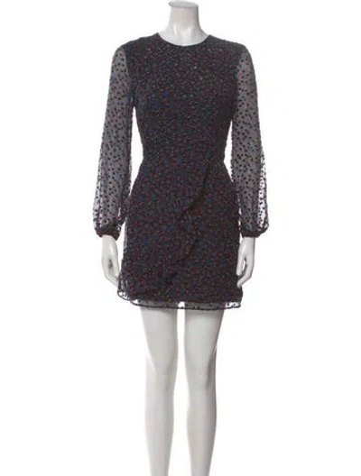 Pre-owned Maje Printed Mini Dress In Multi