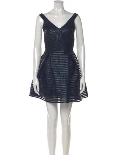 Pre-owned Maje Printed Mini Dress In Multi