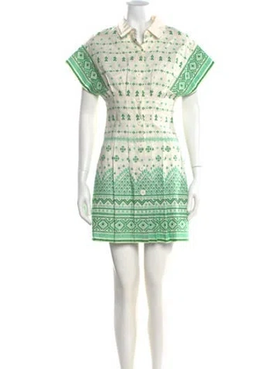 Pre-owned Maje Printed Mini Dress In Multi