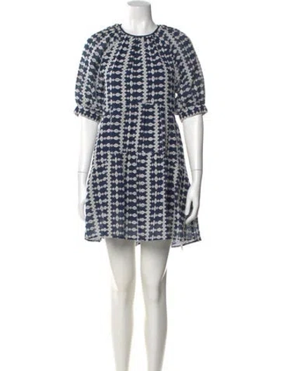 Pre-owned Maje Printed Mini Dress In Multi