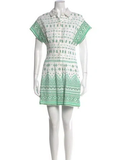 Pre-owned Maje Printed Mini Dress In Multi