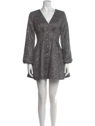 Pre-owned Maje Printed Mini Dress In Multi