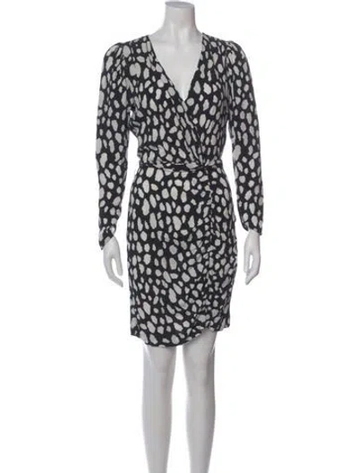 Pre-owned Maje Printed Mini Dress In Multi