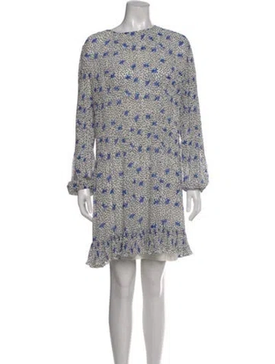 Pre-owned Maje Printed Mini Dress In Multi