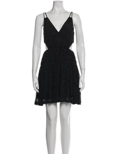 Pre-owned Maje Printed Mini Dress In Multi