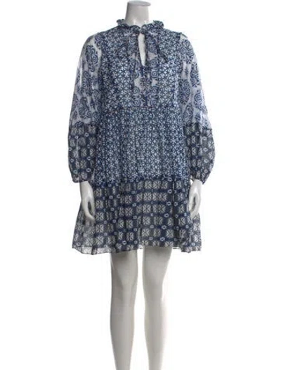 Pre-owned Maje Printed Mini Dress In Multi