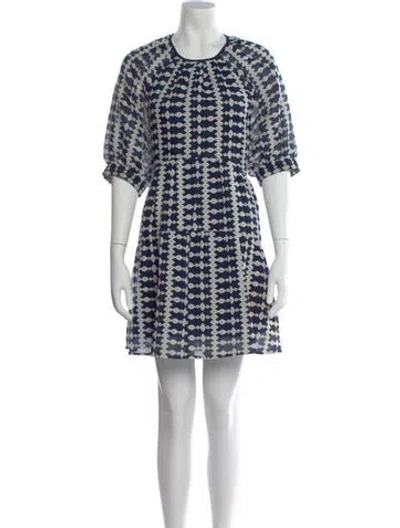 Pre-owned Maje Printed Mini Dress In Multi