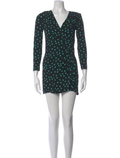 Pre-owned Maje Printed Mini Dress In Multi