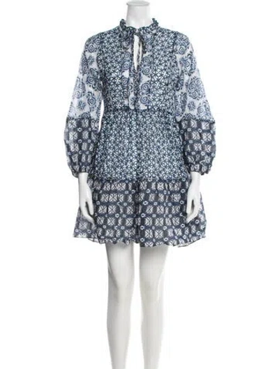 Pre-owned Maje Printed Mini Dress In Multi