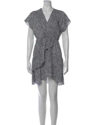 Pre-owned Maje Printed Mini Dress In Multi