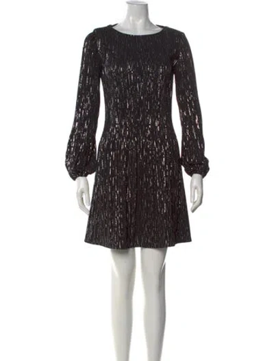 Pre-owned Maje Printed Mini Dress In Multi