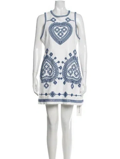 Pre-owned Maje Printed Mini Dress In Multi