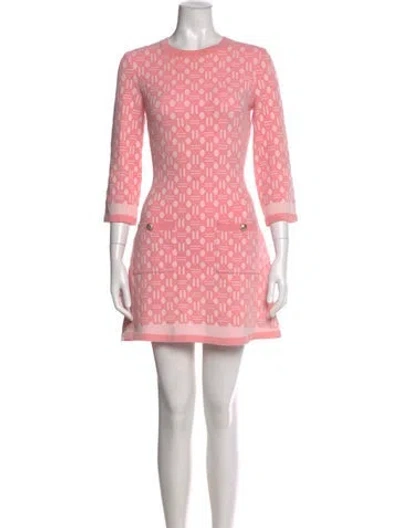 Pre-owned Maje Printed Mini Dress In Multi