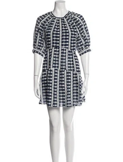 Pre-owned Maje Printed Mini Dress In Multi