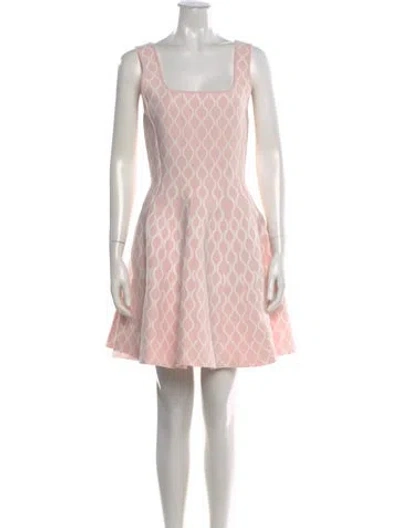 Pre-owned Maje Printed Mini Dress In Pink