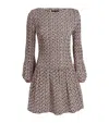 Maje Printed Mini Dress In Pink