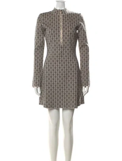 Pre-owned Maje Printed Mini Dress W/ Tags
