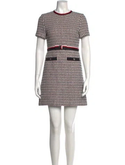 Pre-owned Maje Printed Mini Dress W/ Tags In Multi