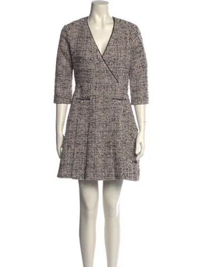 Pre-owned Maje Printed Mini Dress W/ Tags In Multi