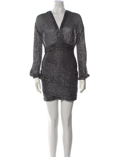 Pre-owned Maje Printed Mini Dress W/ Tags In Multi