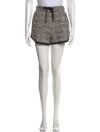 Pre-owned Maje Printed Mini Shorts In Neutral