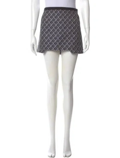 Pre-owned Maje Printed Mini Skirt In Multi