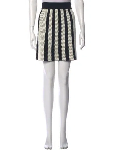 Pre-owned Maje Printed Mini Skirt In Multi