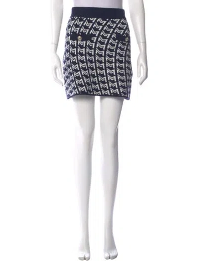 Pre-owned Maje Printed Mini Skirt In Multi