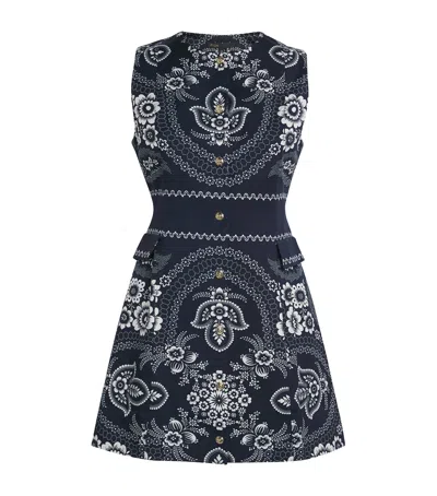 Maje Printed Paisley Mini Dress