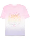 Maje Cotton Tie-dye T-shirt In 粉色