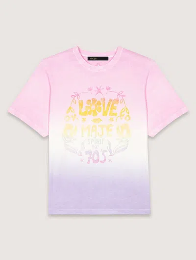 MAJE PRINTED T-SHIRT
