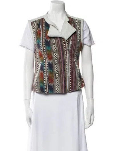 Pre-owned Maje Printed Vest In Multi