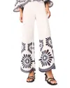 Maje Puba Embroidered Pants In Multi