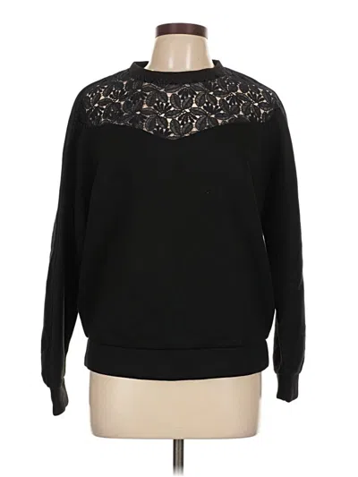 Pre-owned Maje Pullover Sweater In Black