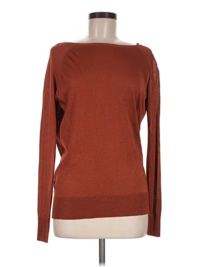 Pre-owned Maje Pullover Sweater In Brown