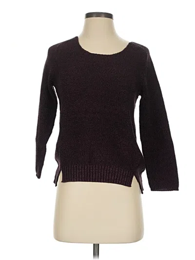Pre-owned Maje Pullover Sweater In Burgundy
