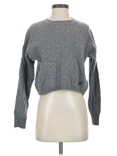 Pre-owned Maje Pullover Sweater In Gray