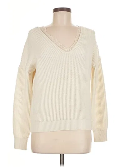 Pre-owned Maje Pullover Sweater In Ivory