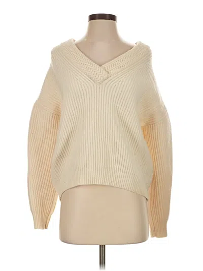 Pre-owned Maje Pullover Sweater In Ivory