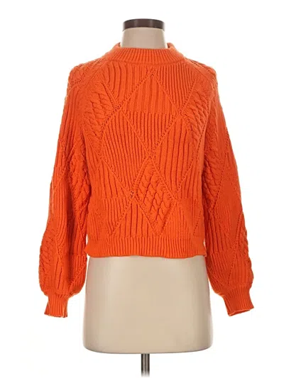 Pre-owned Maje Pullover Sweater In Orange