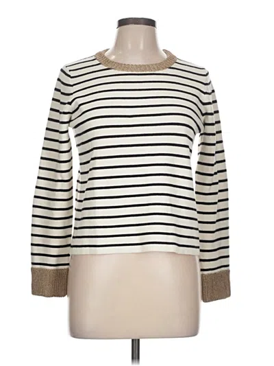 Pre-owned Maje Pullover Sweater In White