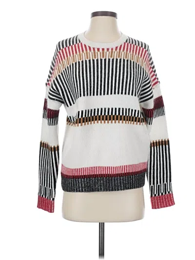 Pre-owned Maje Pullover Sweater In White