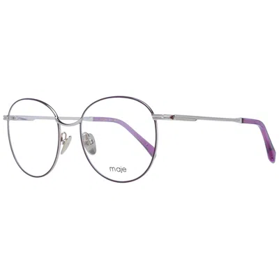 Maje Purple Women Optical Frames In Silver