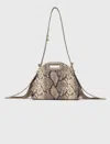 Maje Python-embossed Miss M Mini Bag In Multi