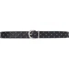 Maje Quilted Leather Belt In Black